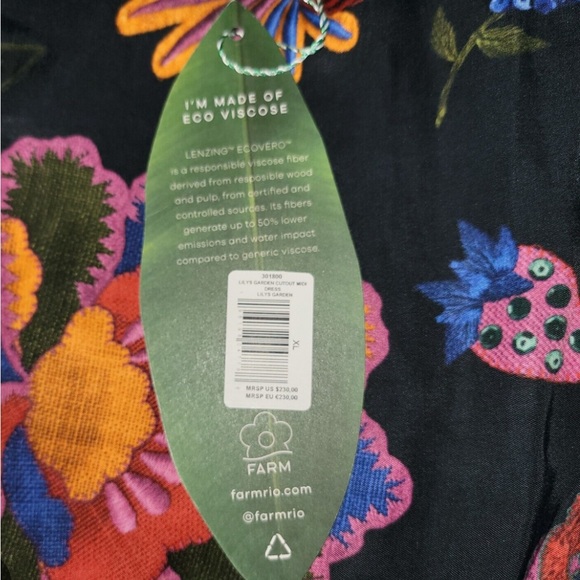 FARM Rio Orange Yellow Asymmetrical Long Sleeve Blouse - Picture 5 of 5